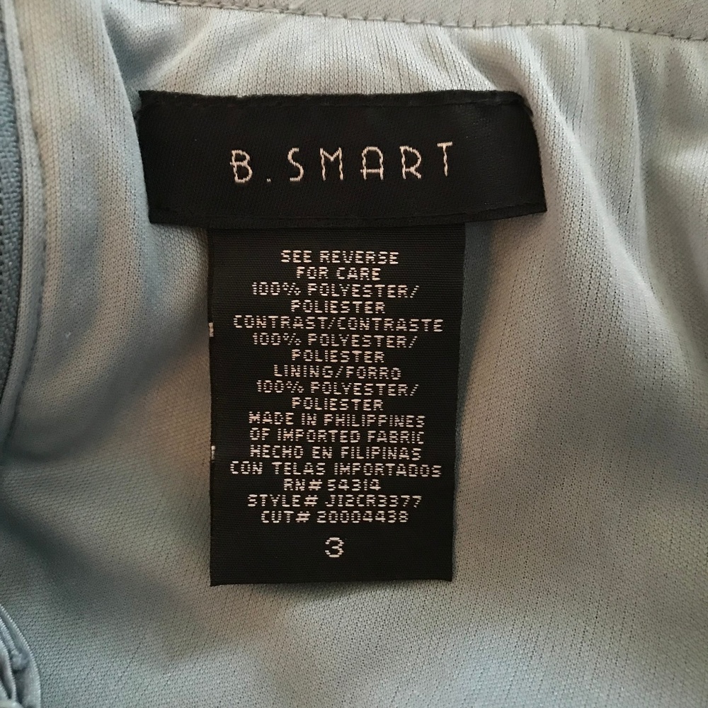 B. Smart Pewter & Silver Metallic Cocktail Dress 3 - Picture 8 of 8